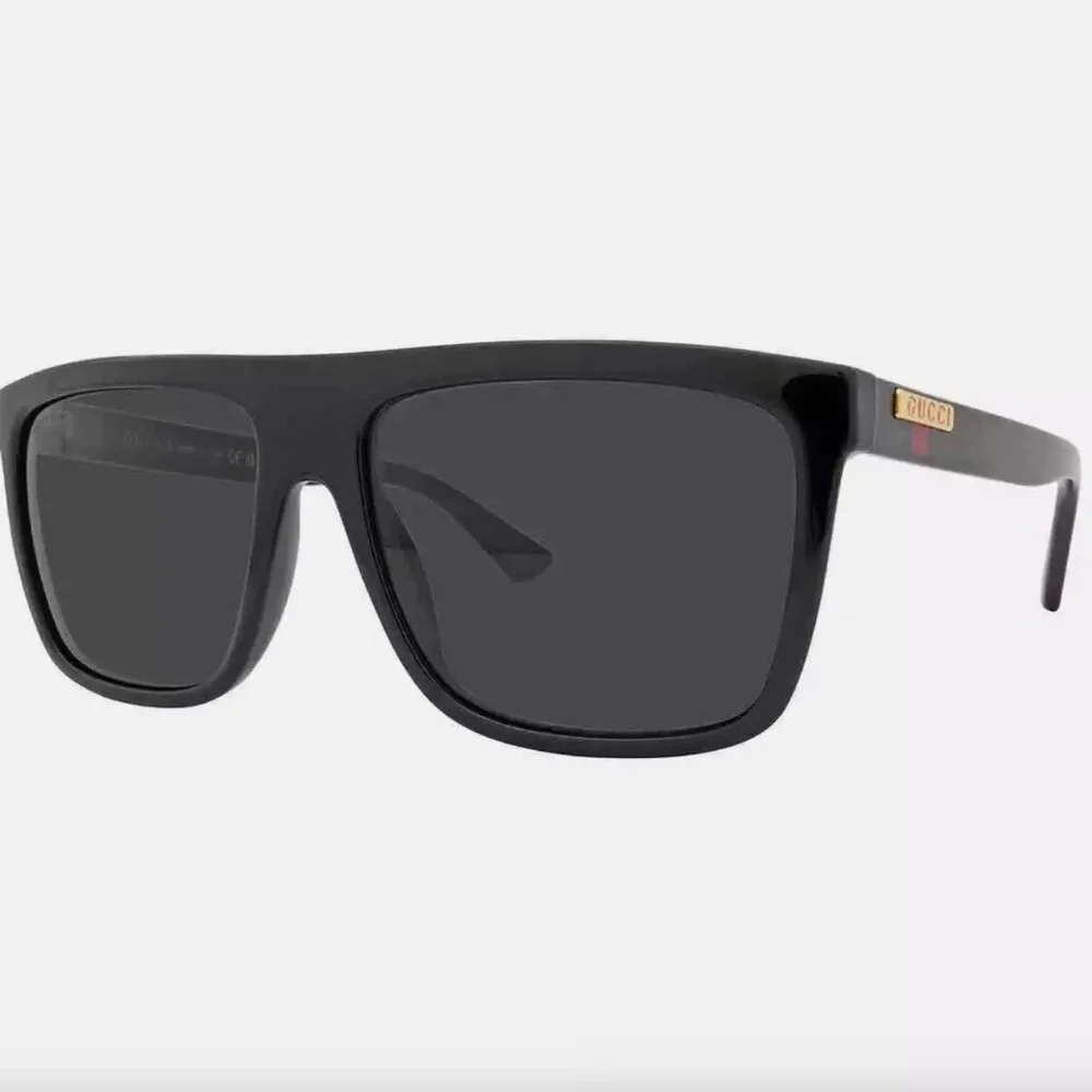 Gucci Grey Browline Men's Italy Sunglasses New With Full Box